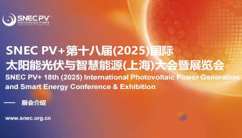 2025年SNEC PV+國際太陽能光伏與智慧能源展( 上海 )