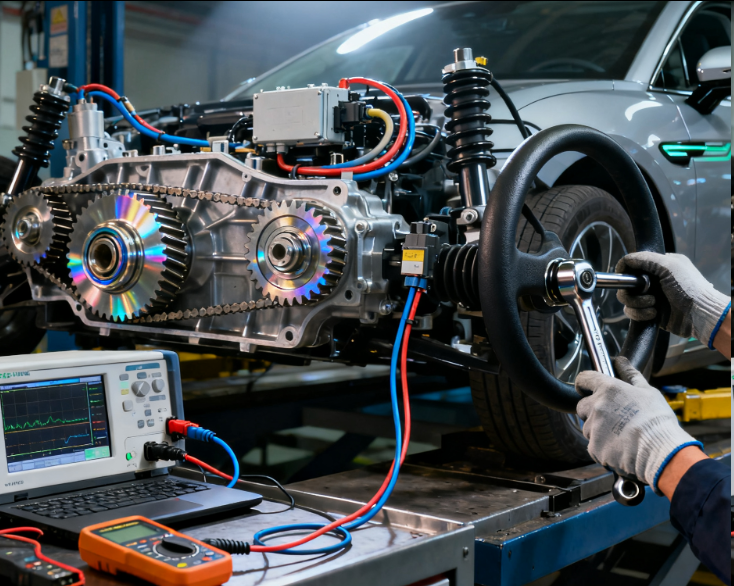 新能源汽車轉(zhuǎn)向系統(tǒng)檢測(cè)